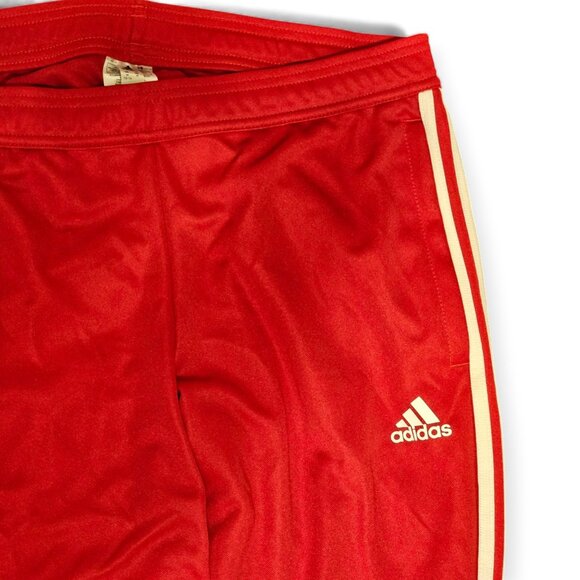 Adidas Climacool Women's M Red White Athletic Jogger 3-Stripe Zip Ankle - Picture 5 of 15